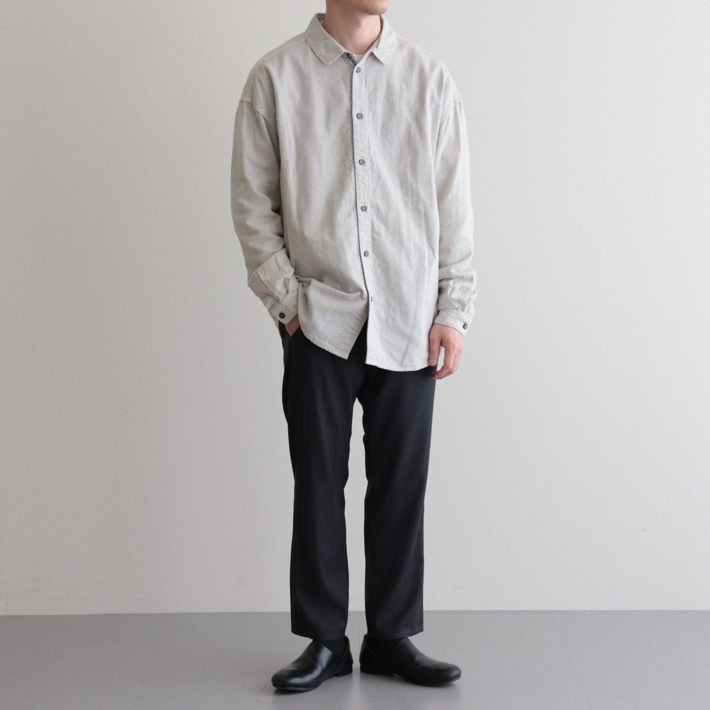 伊勢木綿のシャツ #L.GRAY