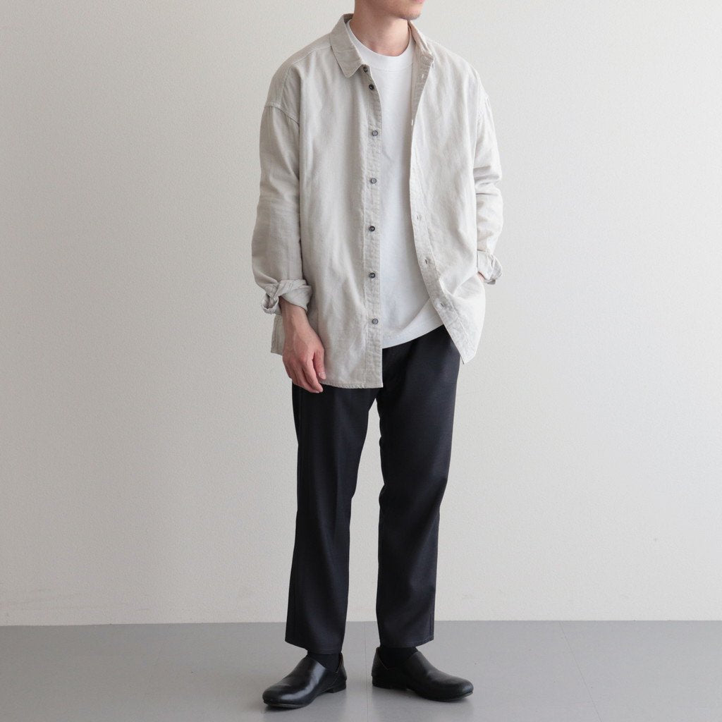 伊勢木綿のシャツ #L.GRAY