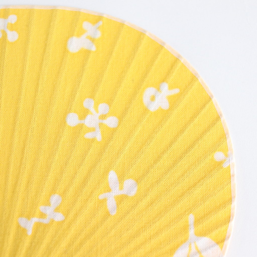 伊勢木綿の日永うちわ 小 #花