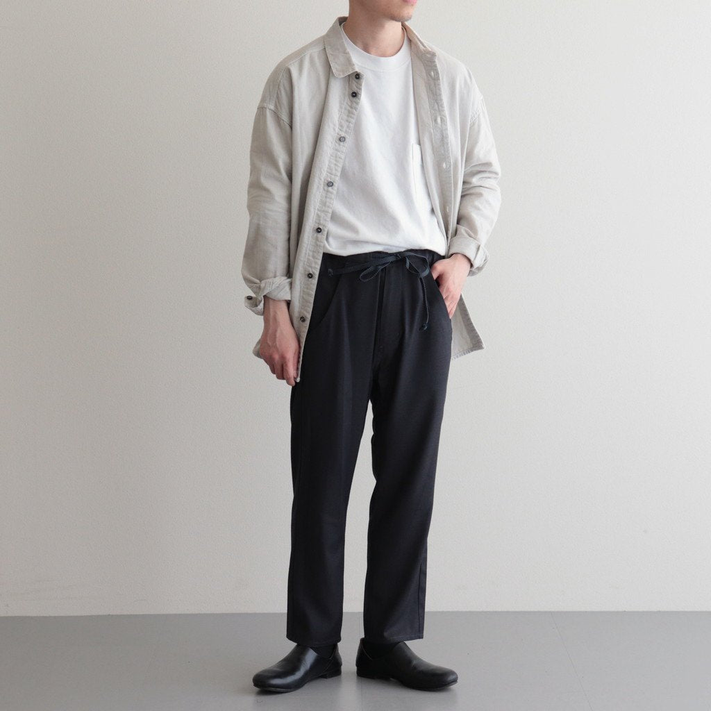伊賀組紐のスリムイージーパンツ #C.GRAY