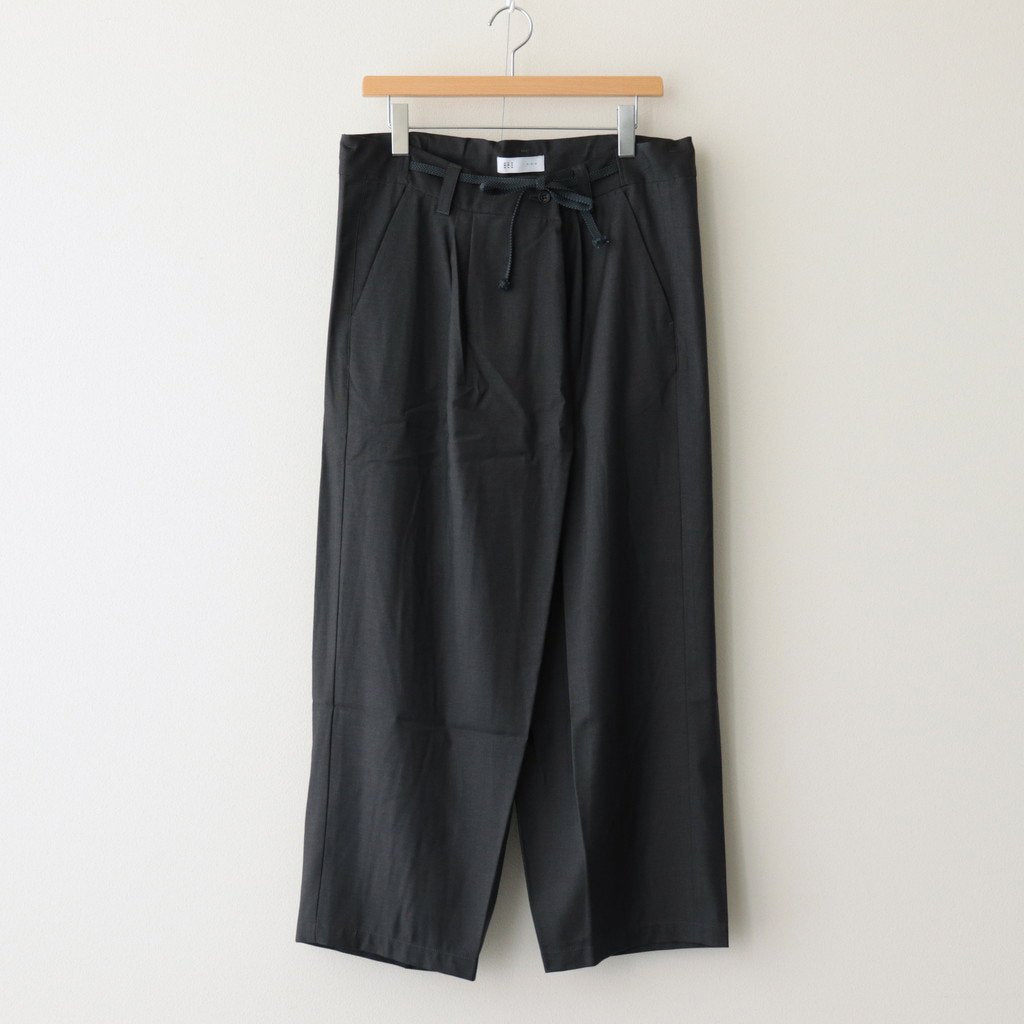 伊賀組紐のワイドイージーパンツ #C.GRAY