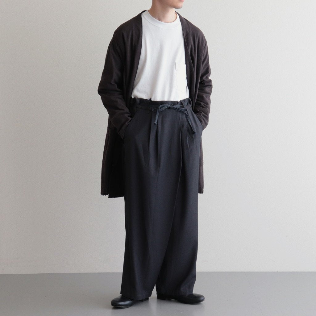 伊賀組紐のワイドイージーパンツ #C.GRAY
