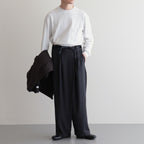 伊賀組紐のワイドイージーパンツ #C.GRAY