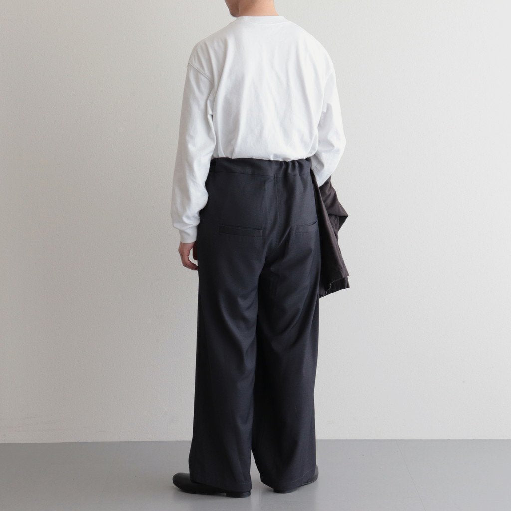 伊賀組紐のワイドイージーパンツ #C.GRAY