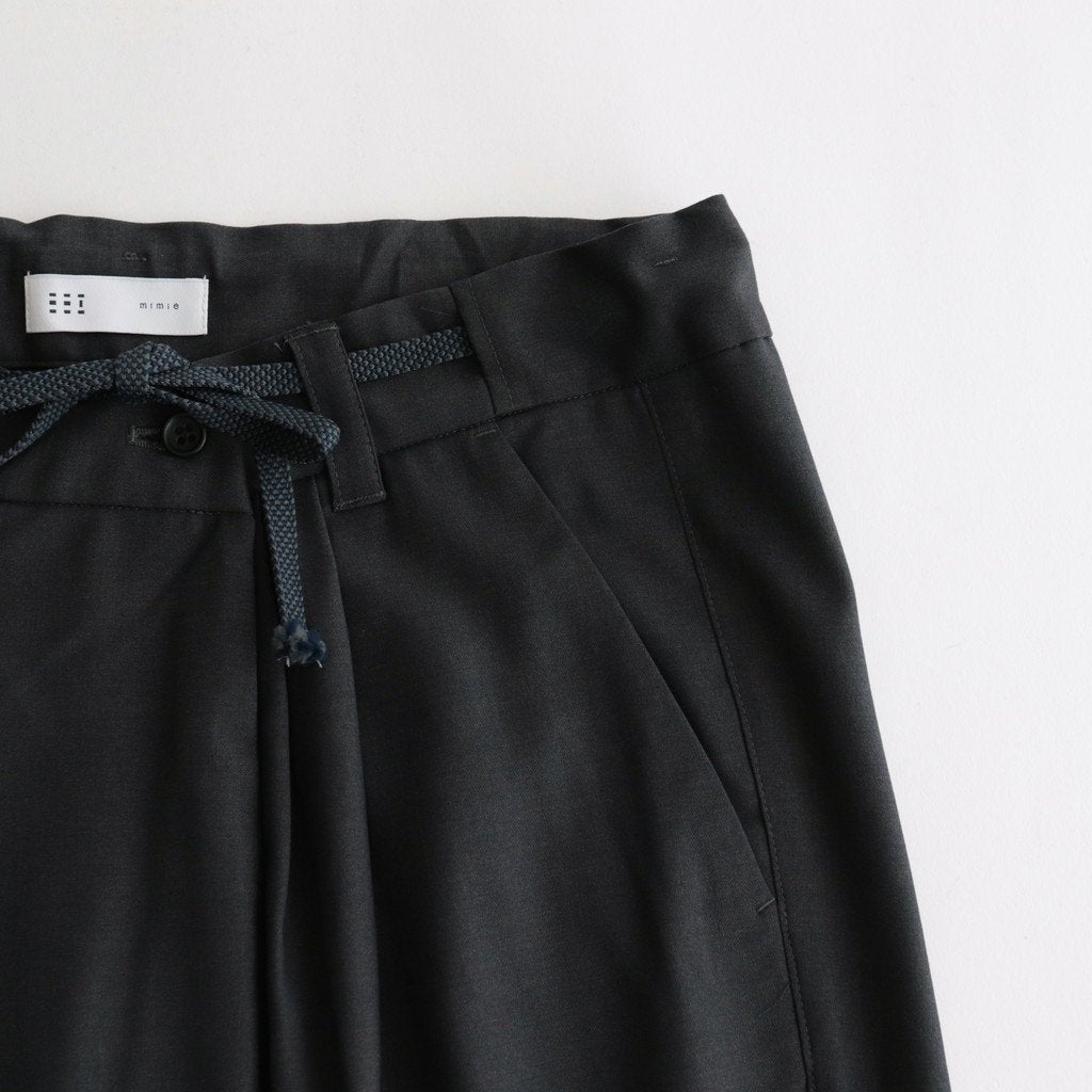 伊賀組紐のワイドイージーパンツ #C.GRAY