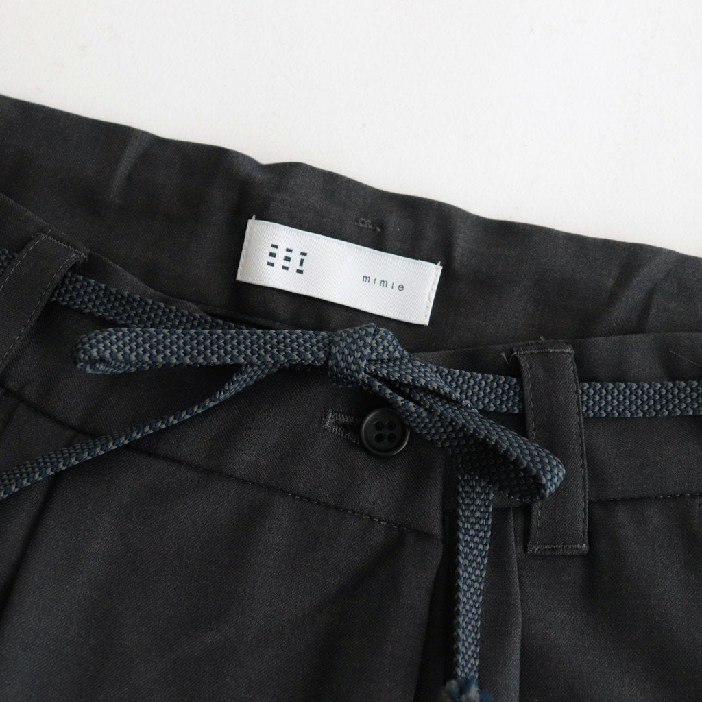 伊賀組紐のワイドイージーパンツ #C.GRAY