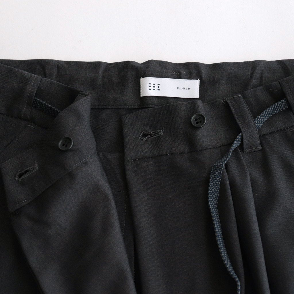 伊賀組紐のワイドイージーパンツ #C.GRAY