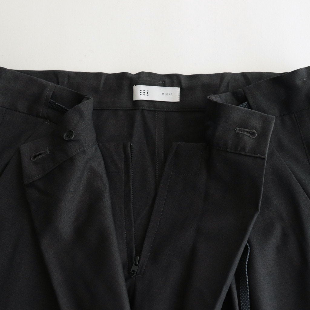 伊賀組紐のワイドイージーパンツ #C.GRAY