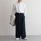 伊賀組紐のワイドイージーパンツ #NAVY