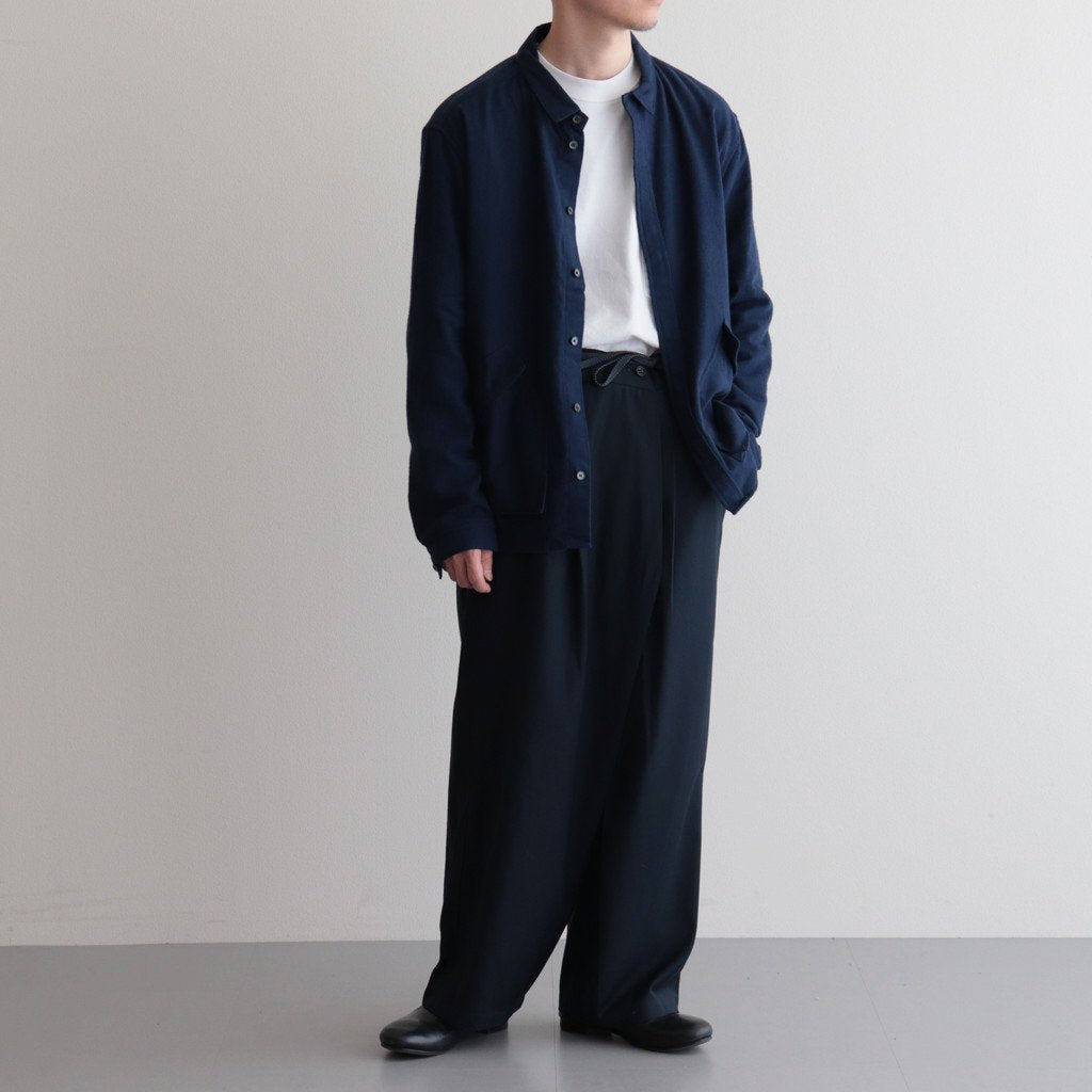 伊賀組紐のワイドイージーパンツ #NAVY