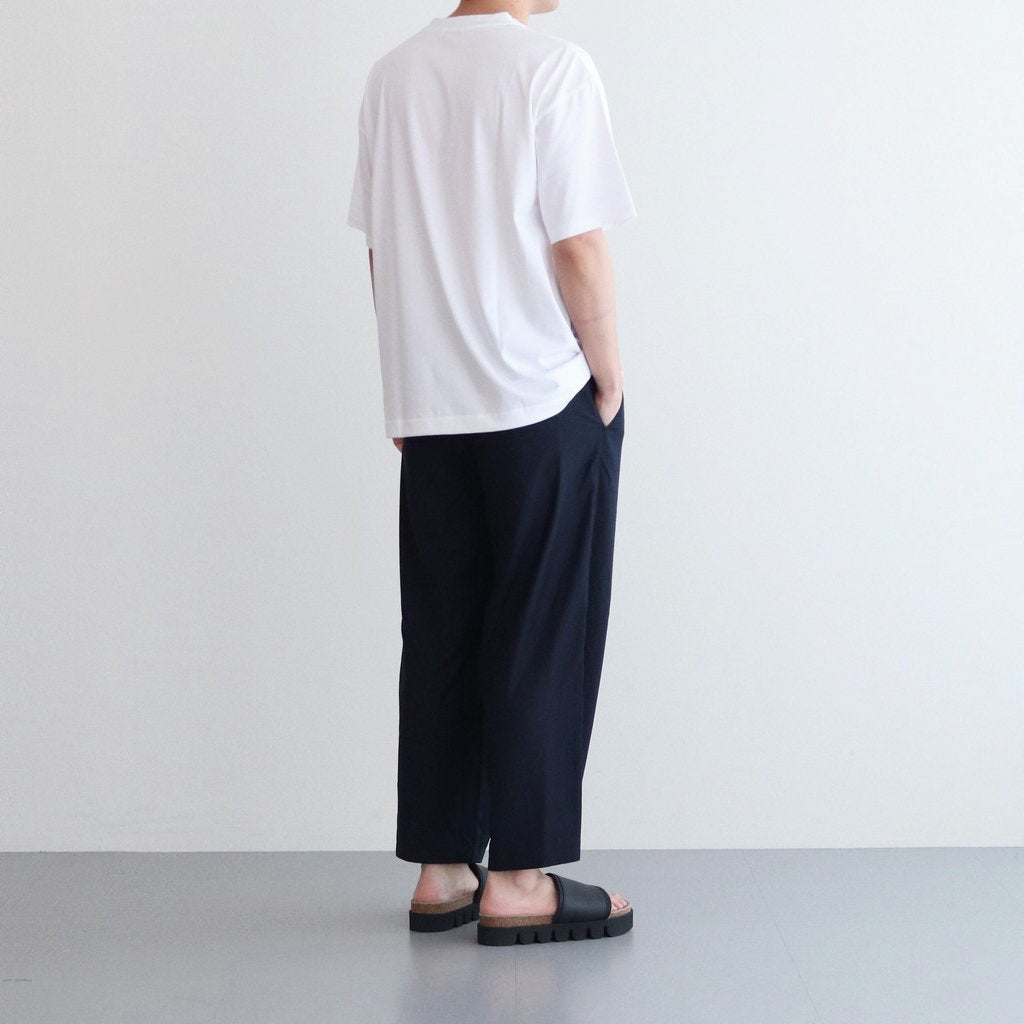Iga braided wide easy pants #NAVY