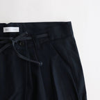 伊賀組紐のワイドイージーパンツ #NAVY