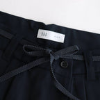 伊賀組紐のワイドイージーパンツ #NAVY