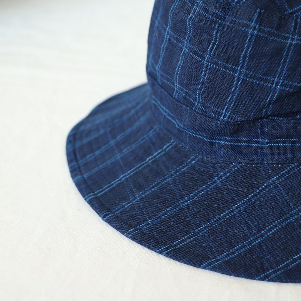 BUCKET HAT - Matsusaka cotton #SMALL CHECK