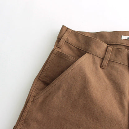 WASHED HEAVY CANVAS PANTS #BROWN [A23AP02MN]