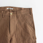 WASHED HEAVY CANVAS PANTS #BROWN [A23AP02MN]