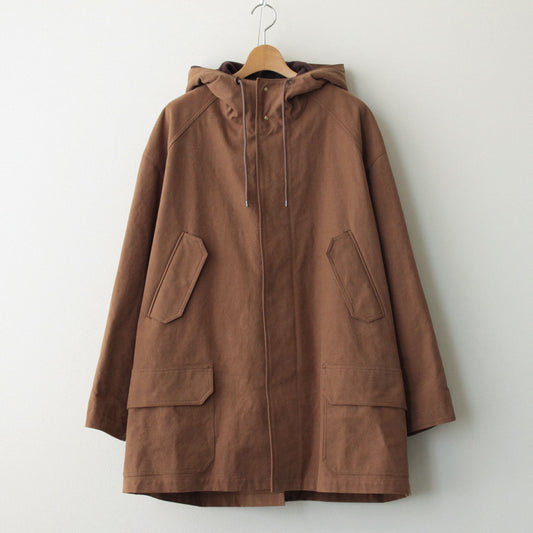 WASHED HEAVY CANVAS LINER COAT #BROWN [A23AC01MN]